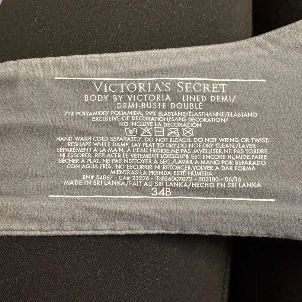 Victoria’s Secret Body by Victoria lined demi bra in gray - Picture 4 of 4